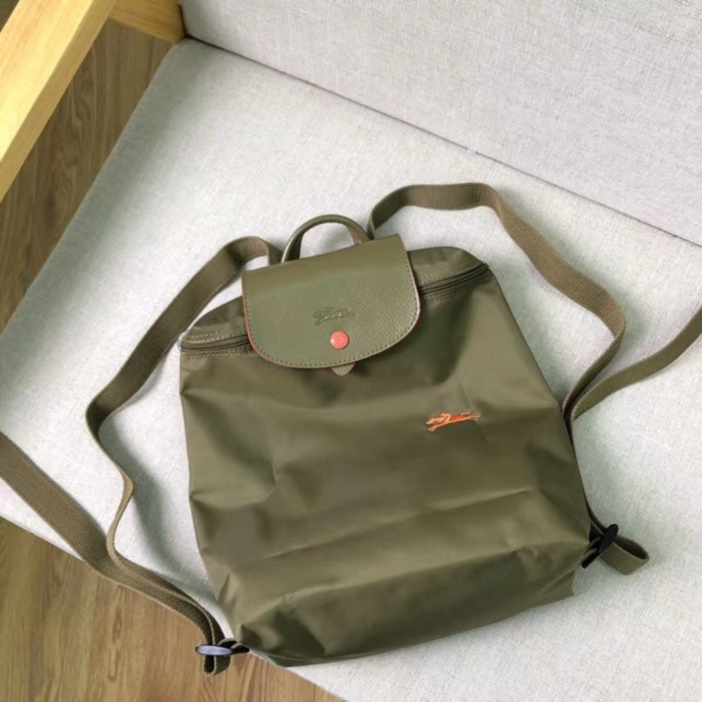 Longchamp Le Pilage Backpack green